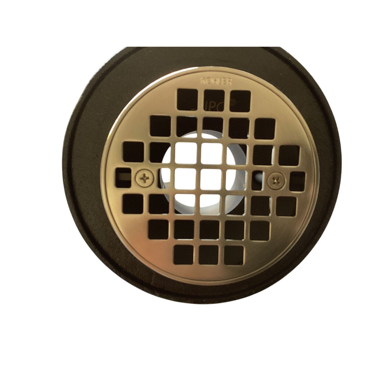 Kohler 22671-BN Round Brass Tile-In Shower Drain - Vibrant Brushed Nickel