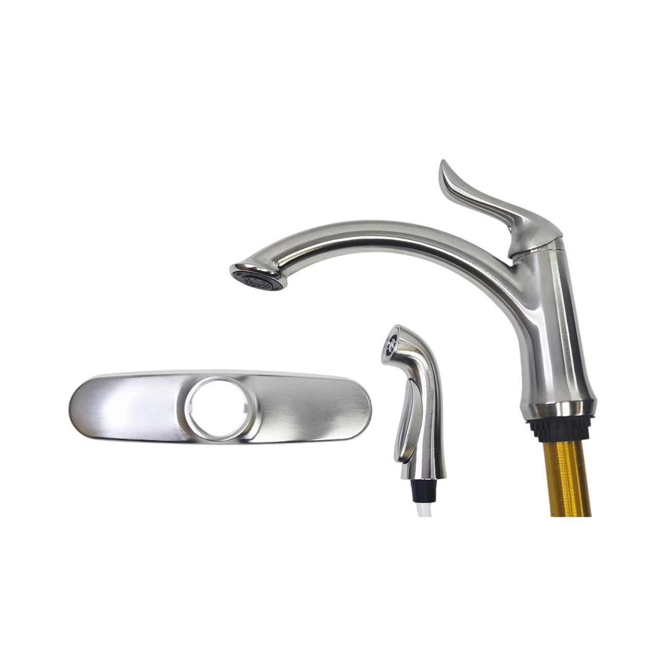Delta 4453-AR-DST Linden Kitchen Faucet with Side Spray - Arctic Stainless