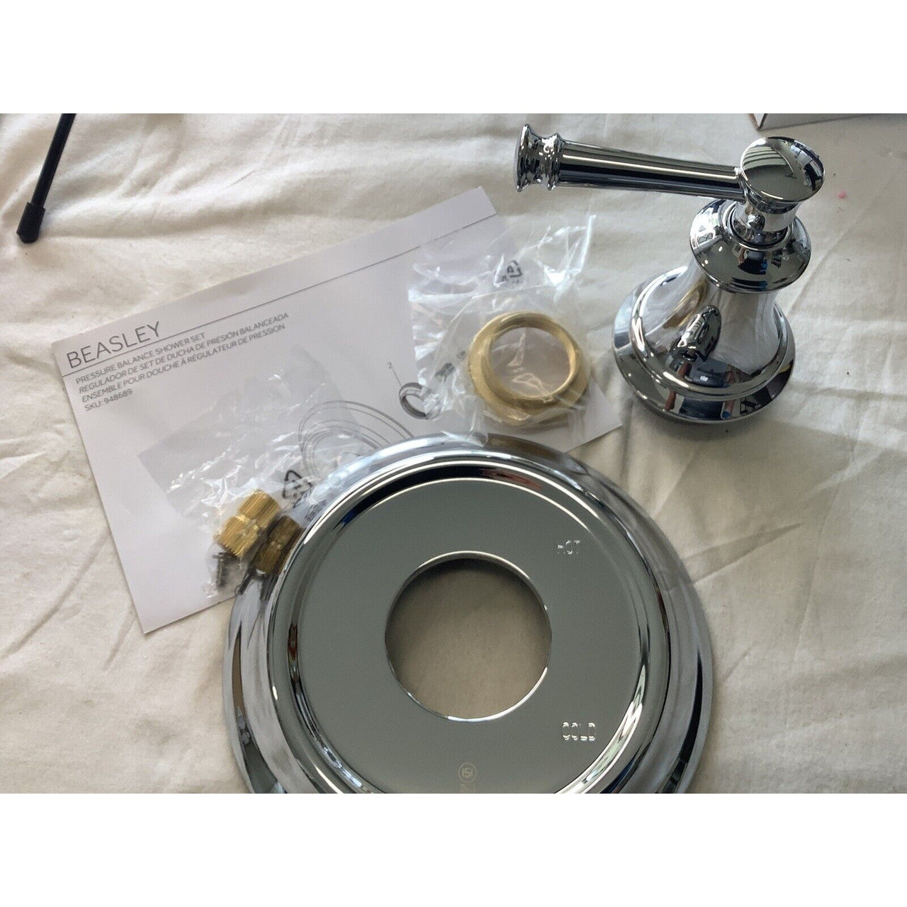 Signature Hardware 449734 Beasley Pressure Balanced Valve Trim, No Valve -Chrome