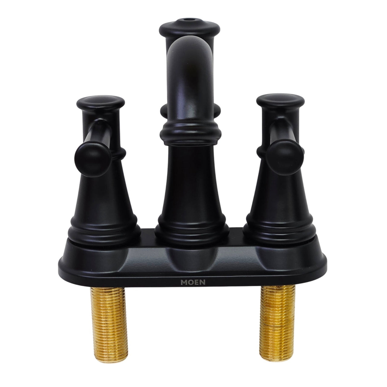 Moen 6401BL Belfield Two-Handle Centerset Bathroom Faucet - Matte Black