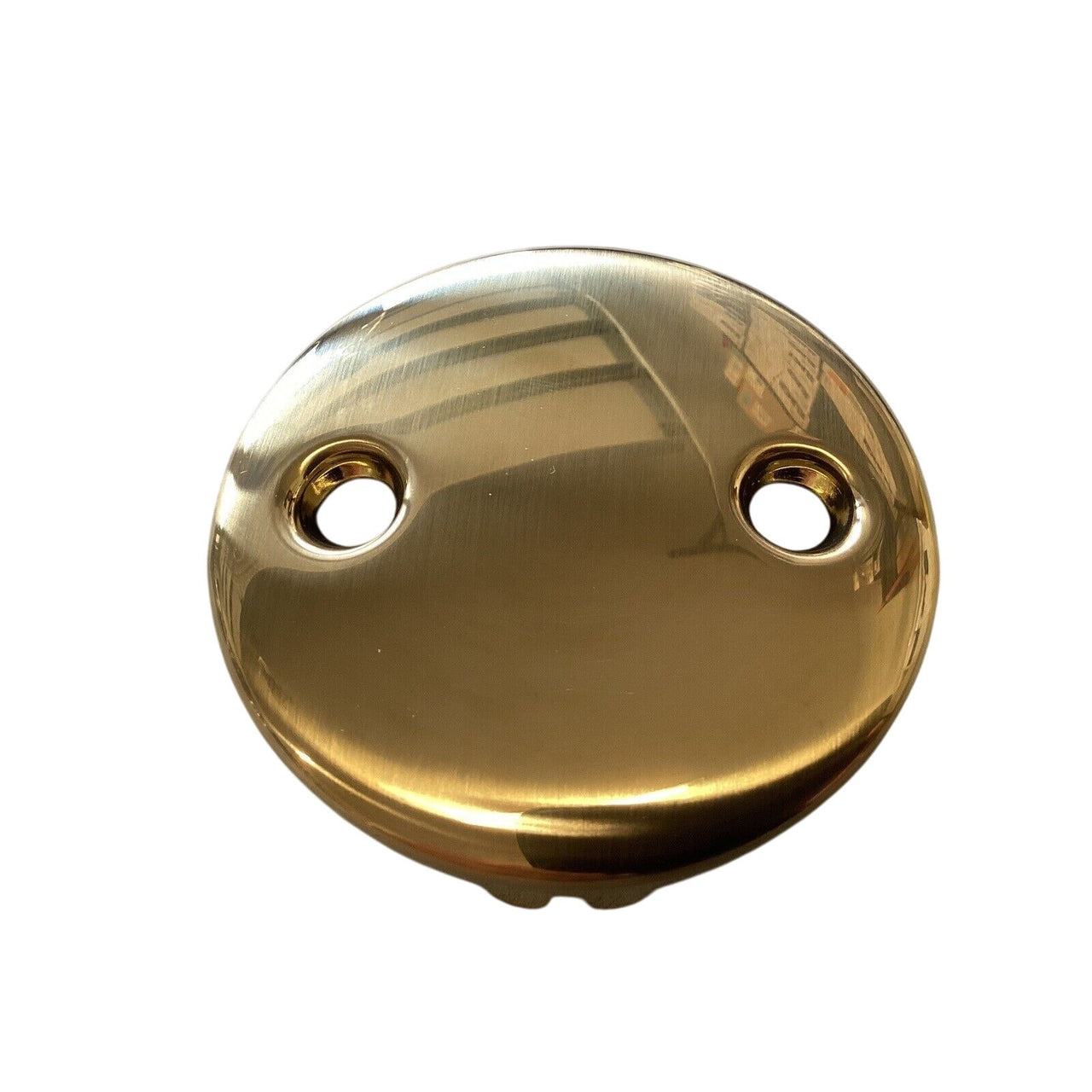 Signature Hardware 480526 3-1/8" Overflow Cover Plate - Brushed Gold