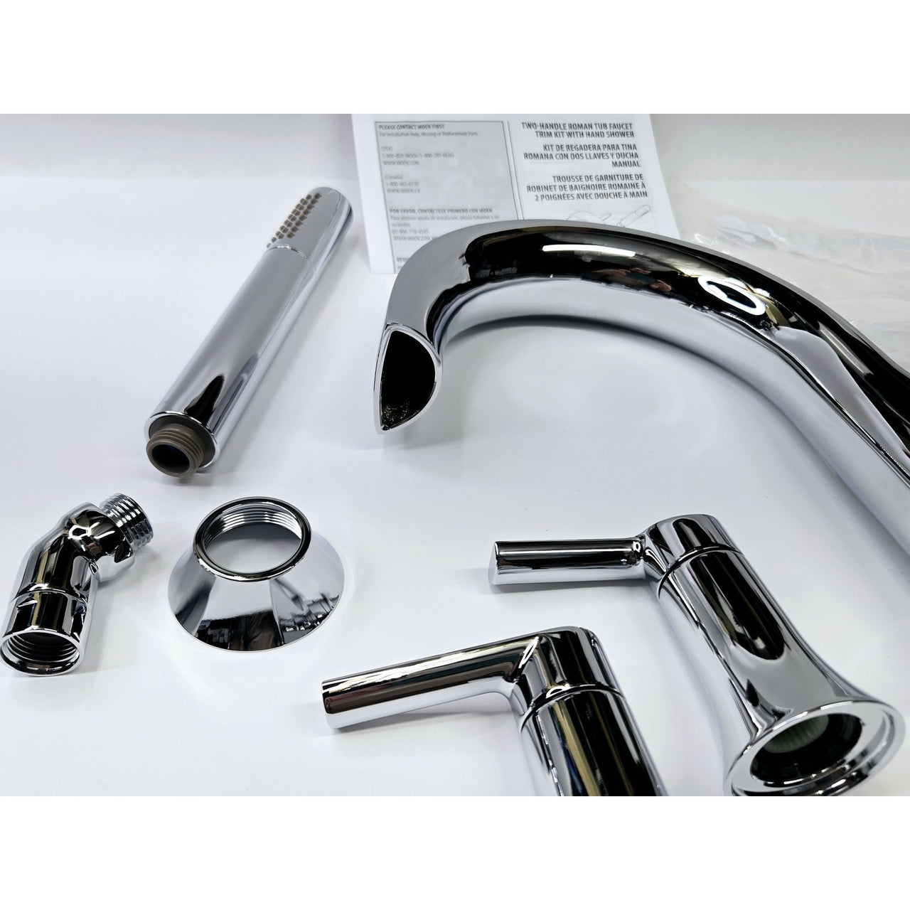Moen TS984 Doux Two-Handle Non-Diverter Roman Tub Faucet - Chrome