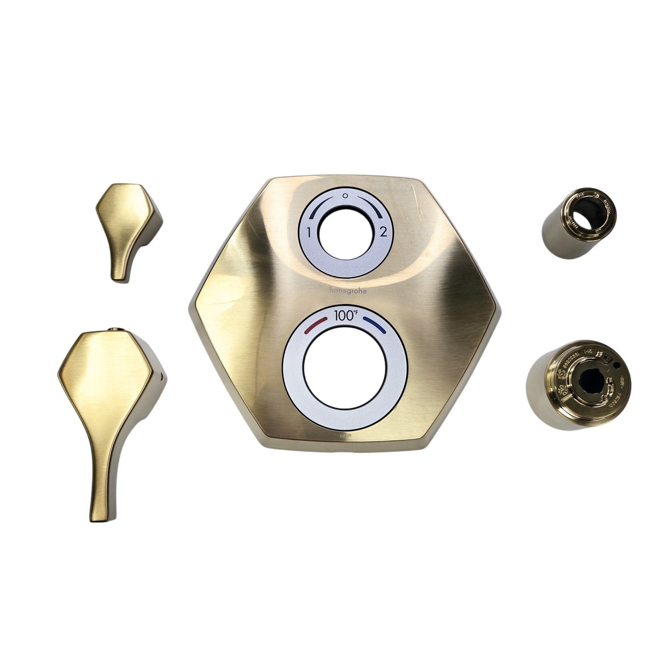 hansgrohe 04820250 Locarno Two Function Valve Trim Only - Brushed Gold *READ2