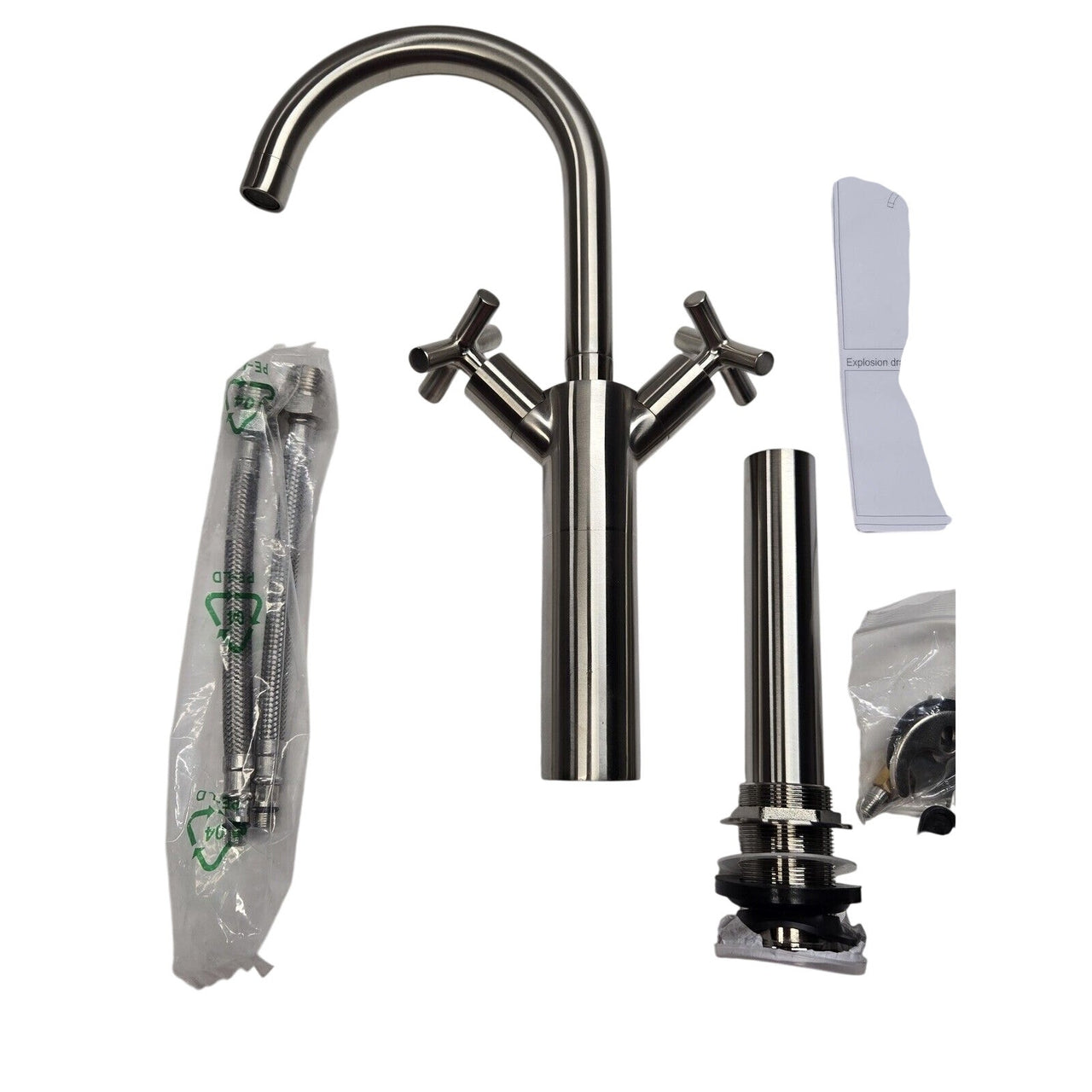 Signature Hardware 363054 Aviston Vessel Filler Bathroom Faucet - Brushed Nickel
