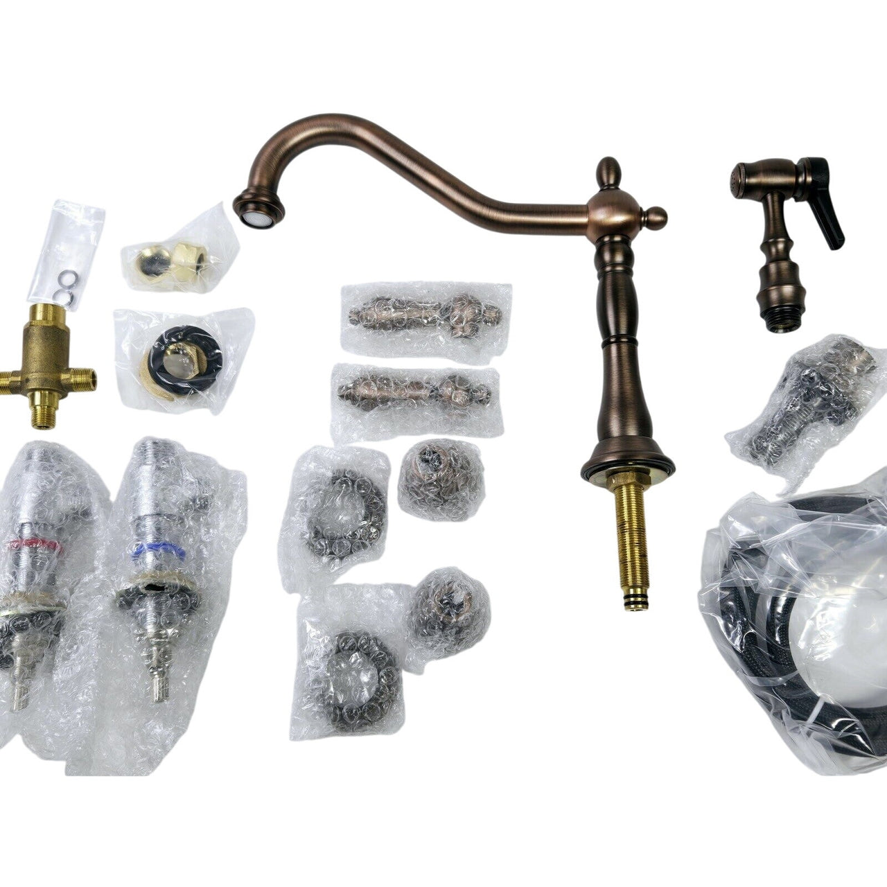 Signature Hardware 394338 Helena Widespread Kitchen Faucet - Oil Rubbed Bronze