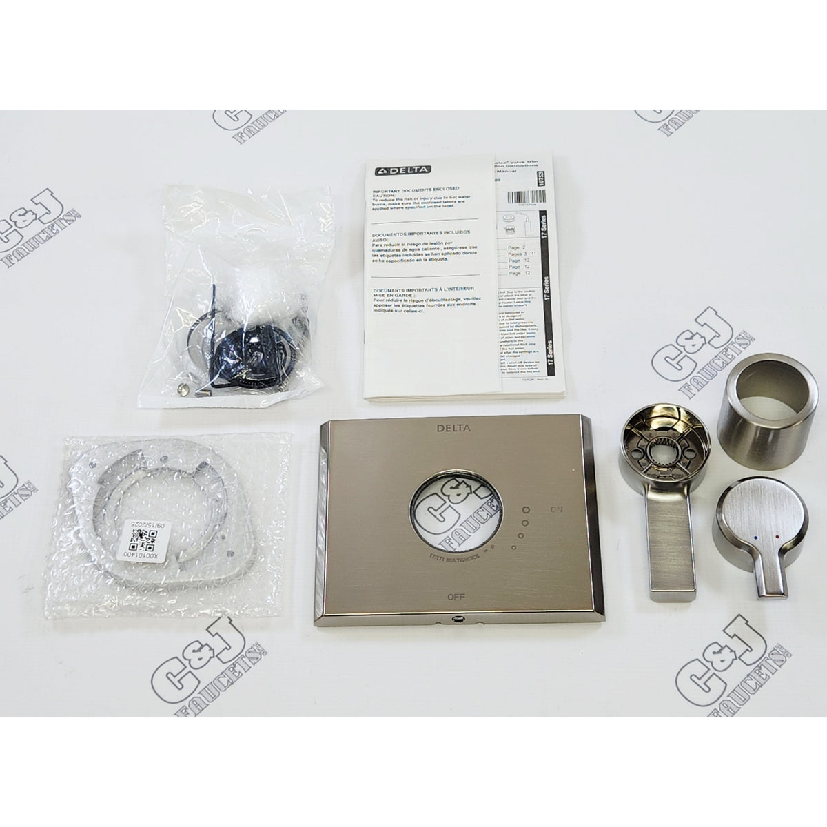 Delta T17099-SS-PR Pivotal Shower Valve Trim Only - Lumicoat Stainless READ