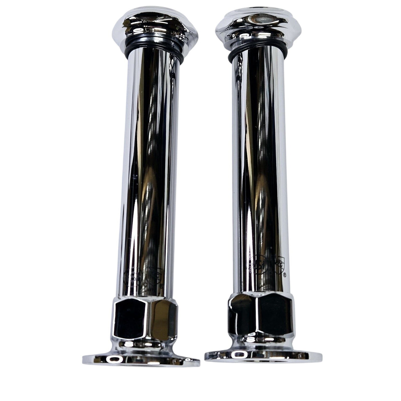 Signature Hardware 329449 6" Wall-Mount Coupler - Set of 2 - Chrome