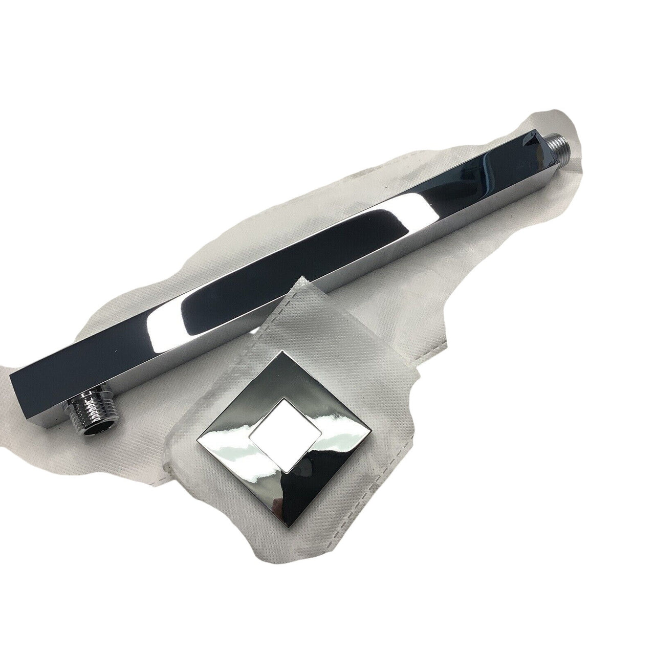 Signature Hardware 449624 12" Modern Square Wall-Mount Shower Arm - Chrome