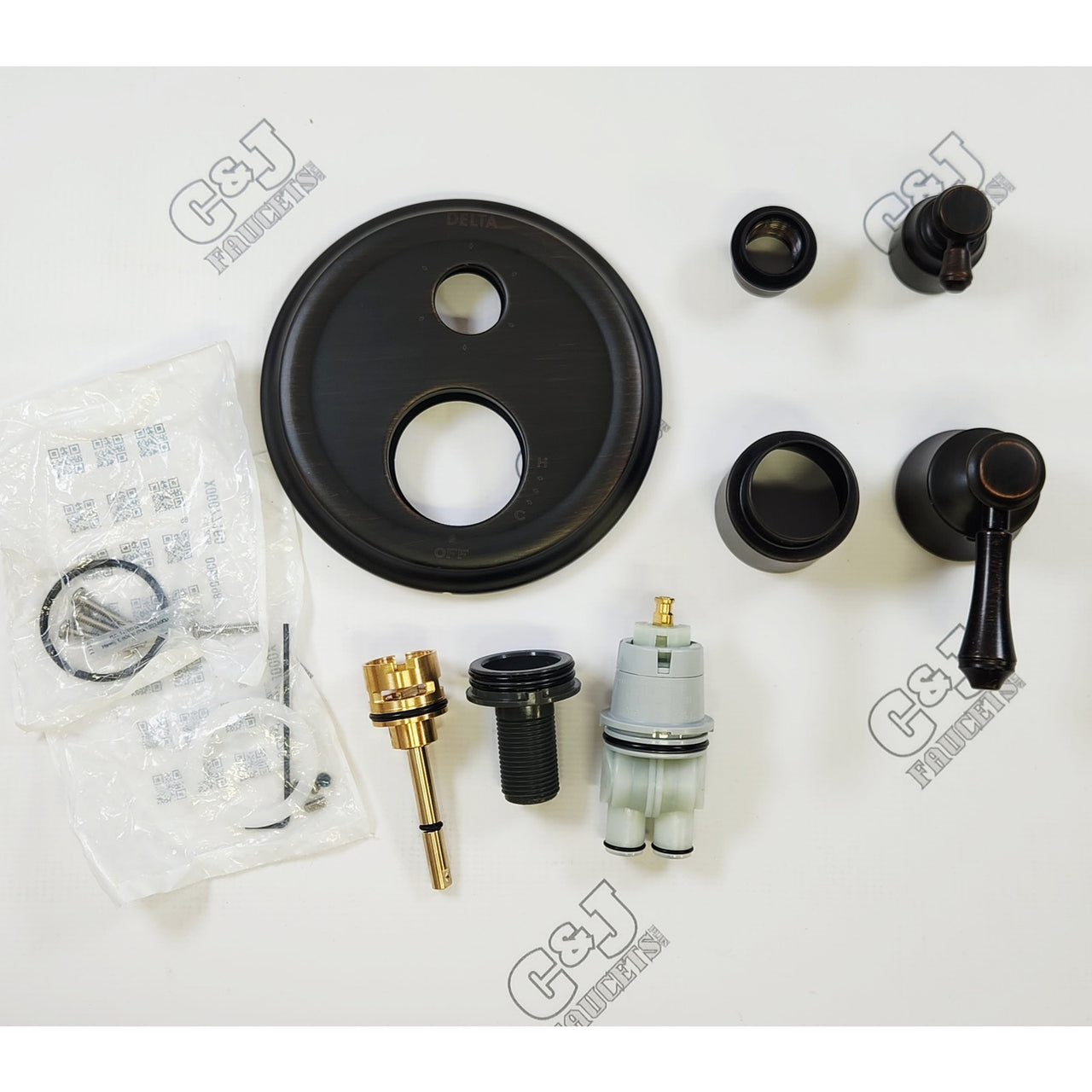Delta T24997-RB Cassidy Shower Diverter Valve Trim - Venetian Bronze READ