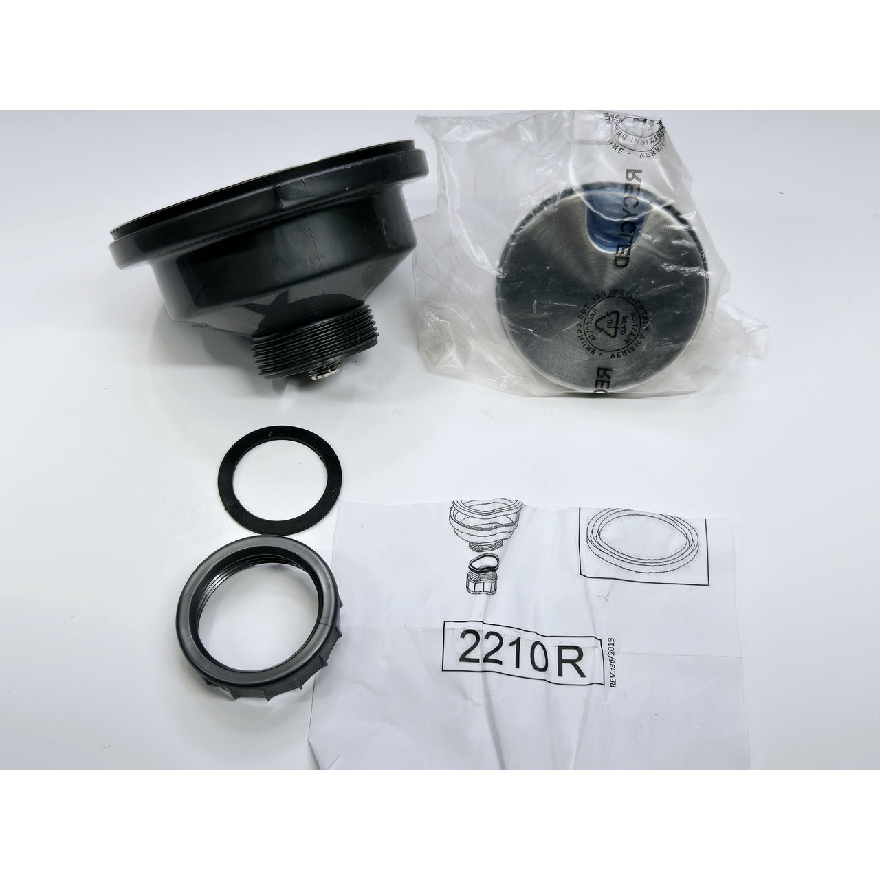 Transolid 2210R-BS Flip Top Strainer - Brushed Stainless