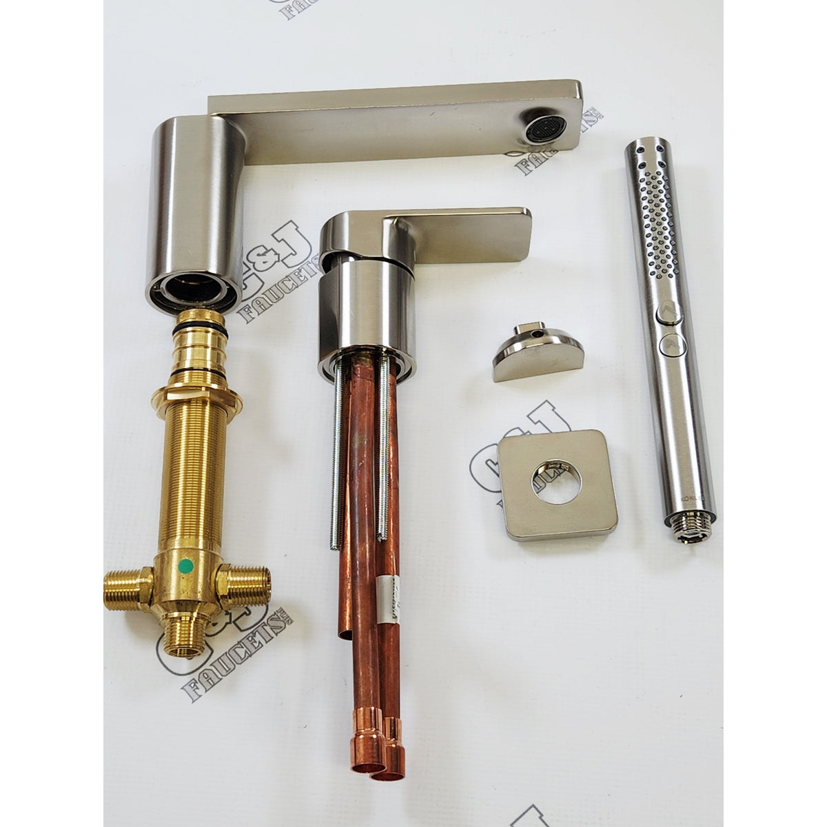 Kohler 23488-4-BN Parallel 1.75 GPM Bathroom Tub Faucet - Brushed Nickel READ