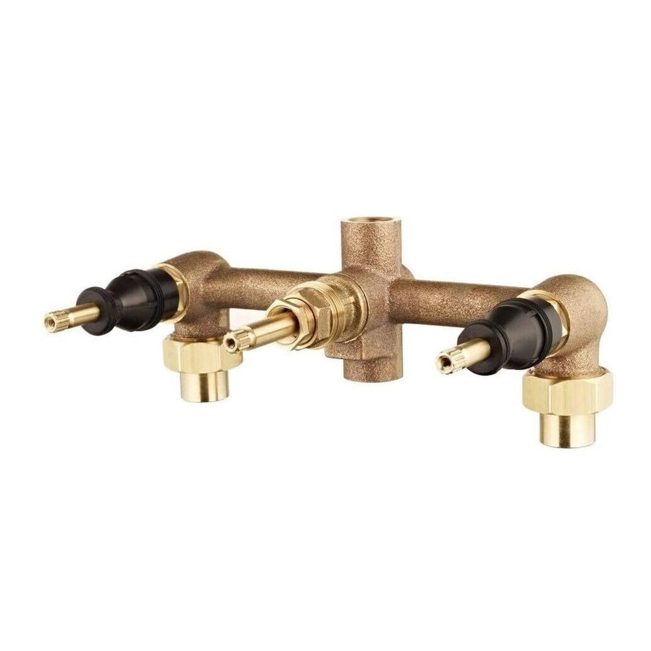 Pfister 01-31XA 8 in. Fixed Brass 3-Handle Rough In Valve Body