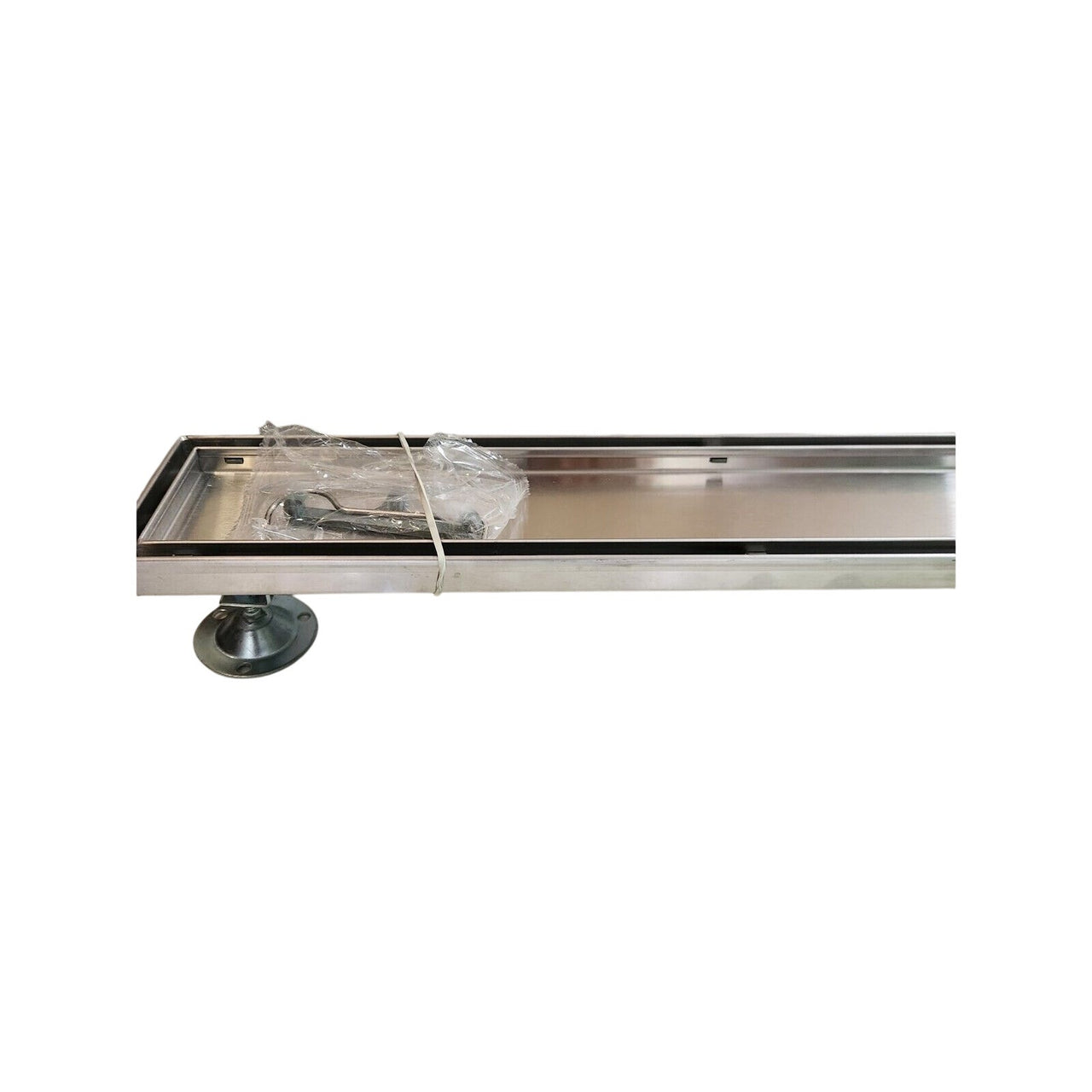 Signature Hardware 404977 40" Cohen Shower Drain - Brushed Stainless Steel