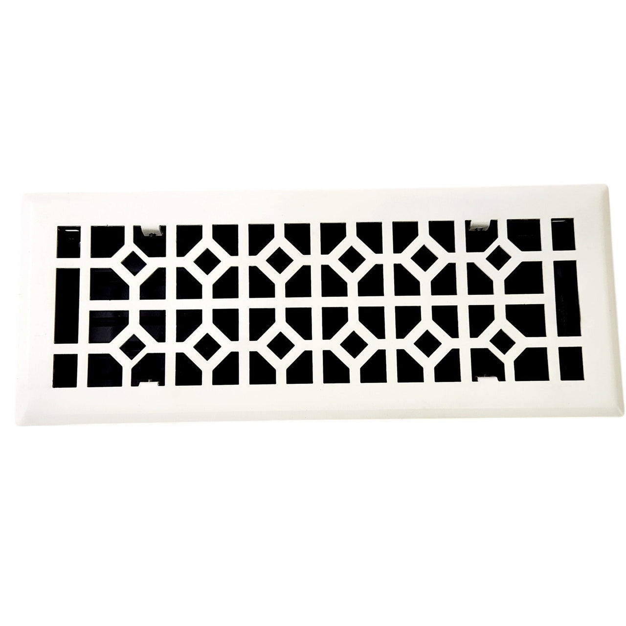 Signature Hardware 435726 Appert 4" x 12" Steel Floor Register - White