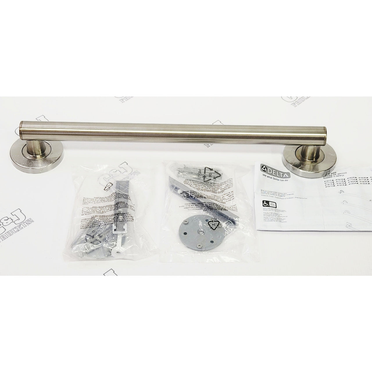 Delta 41818-SS 18" Contemporary Grab Bar - Brilliance Stainless