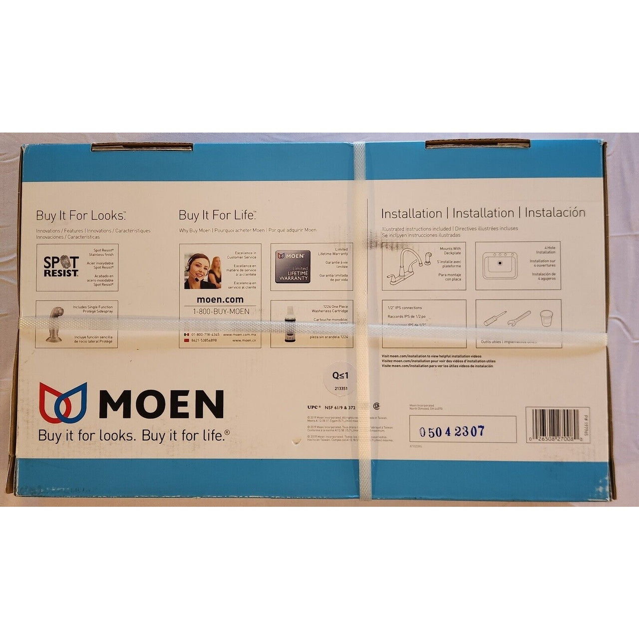 Moen 87102SRS Brecklyn 2-Handle Standard Kitchen Faucet - Spot Resist Stainless