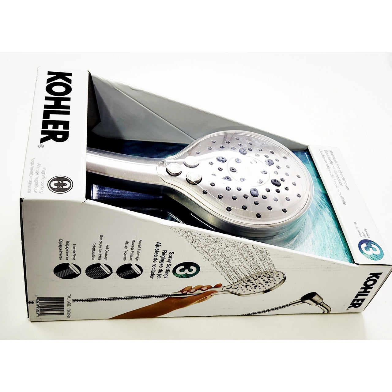 Kohler R28719-G-BN Prosecco Three-Function Handshower, 1.75 gpm - Brushed Nickel