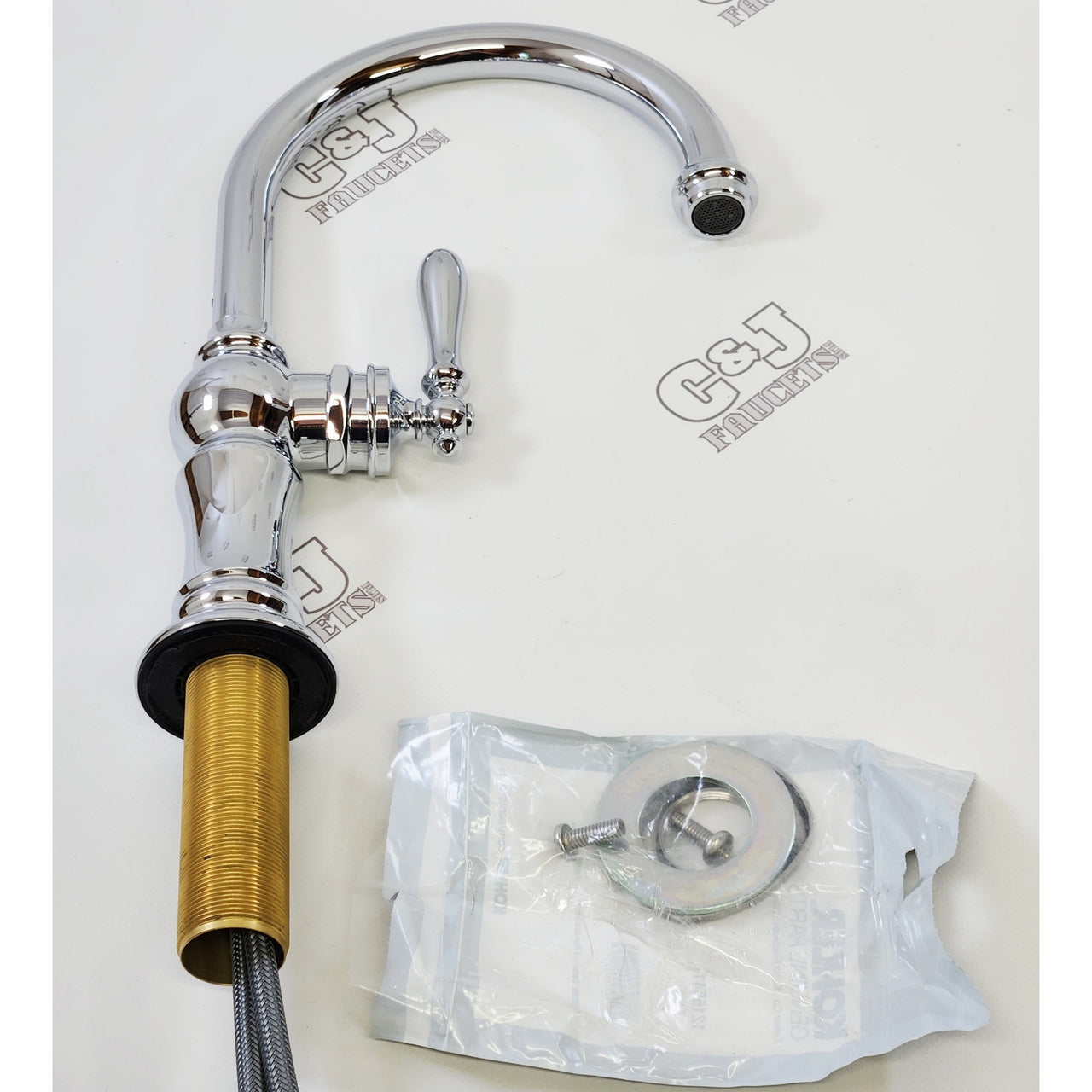 Kohler 99264-CP Artifacts Single Hole 1.5 GPM Kitchen Faucet - Polished Chrome