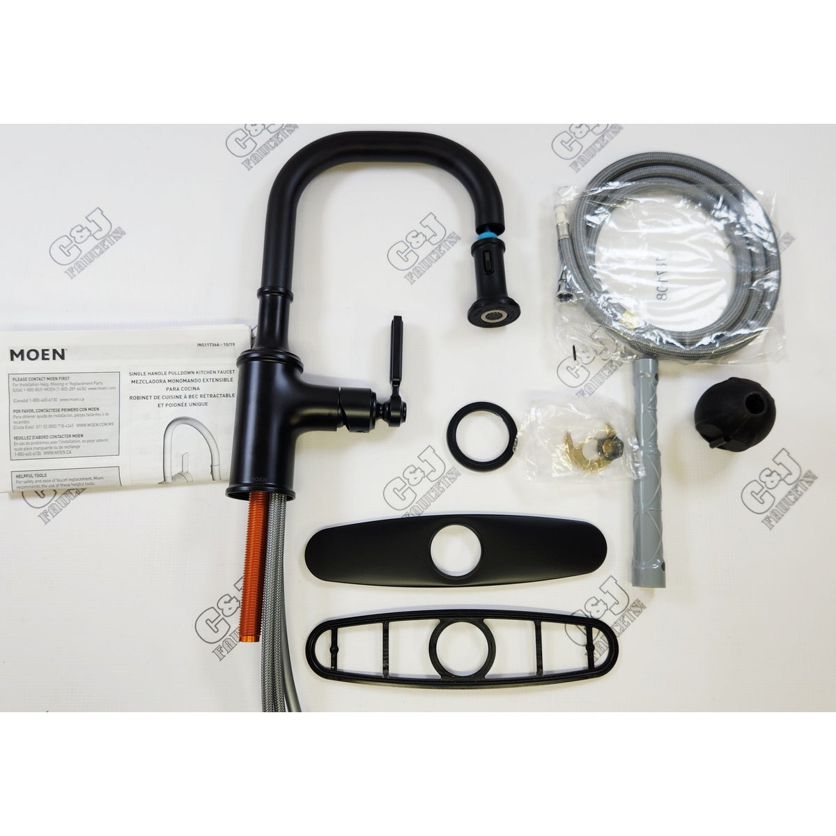 Moen 5770BL Smyth 1.5 GPM 1 Handle/2 Function Bar Faucet - Matte Black