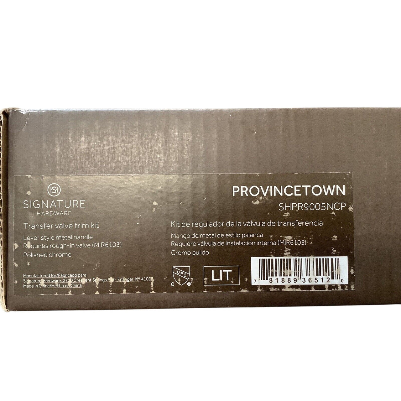 Signature Hardware 447682 Provincetown Diverter Valve Trim - NO Valve - Chrome