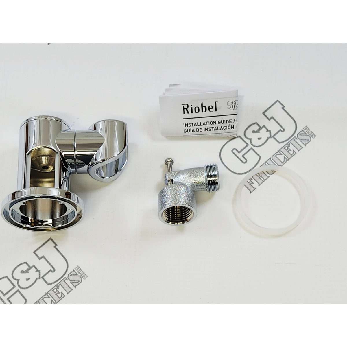 Riobel 4950C Wall Mounted Hand Shower Water Supply with Holder - Chrome