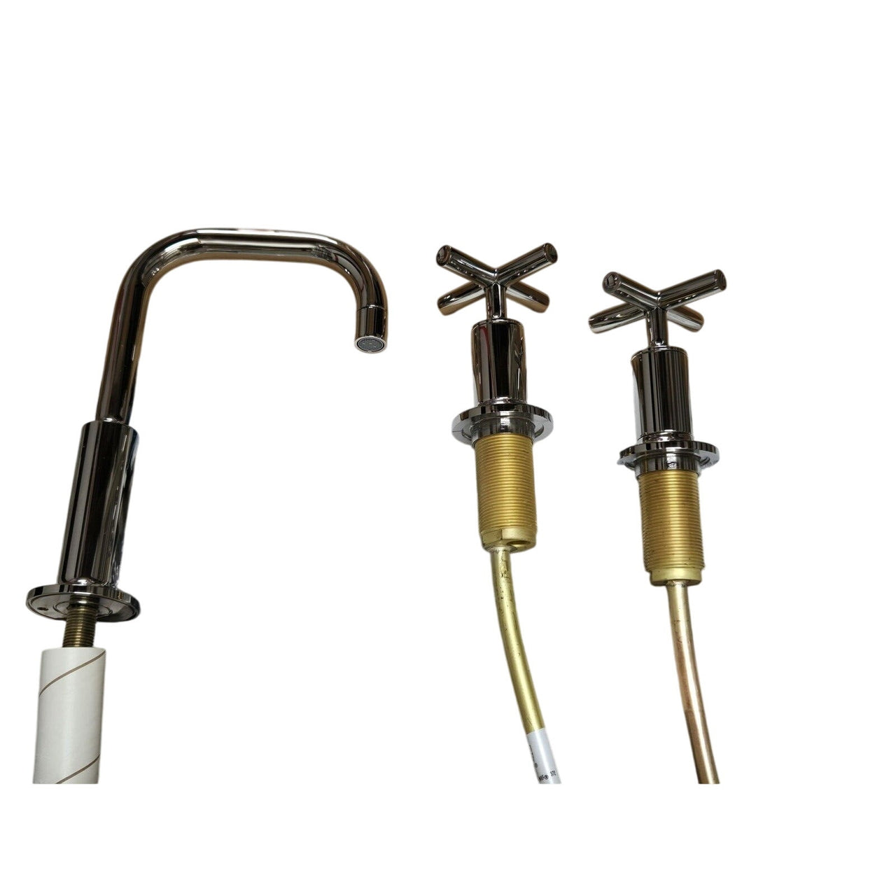 Kohler 14406-3-SN Purist Bathroom Faucet Cross Handle - Vibrant Polished Nickel