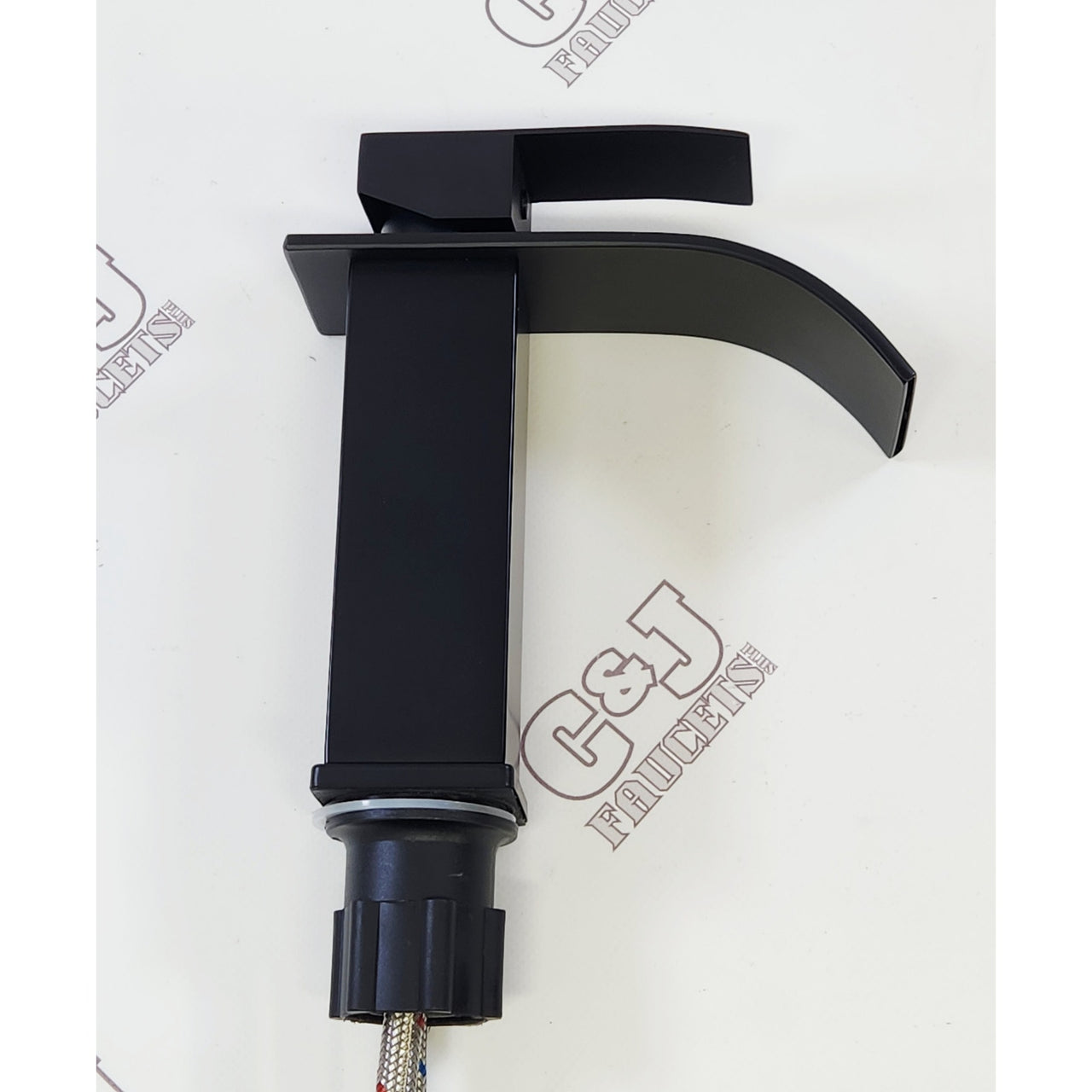 Forious Pro WB-03302B Single Hole Waterfall Bathroom Faucet - Matte Black READ