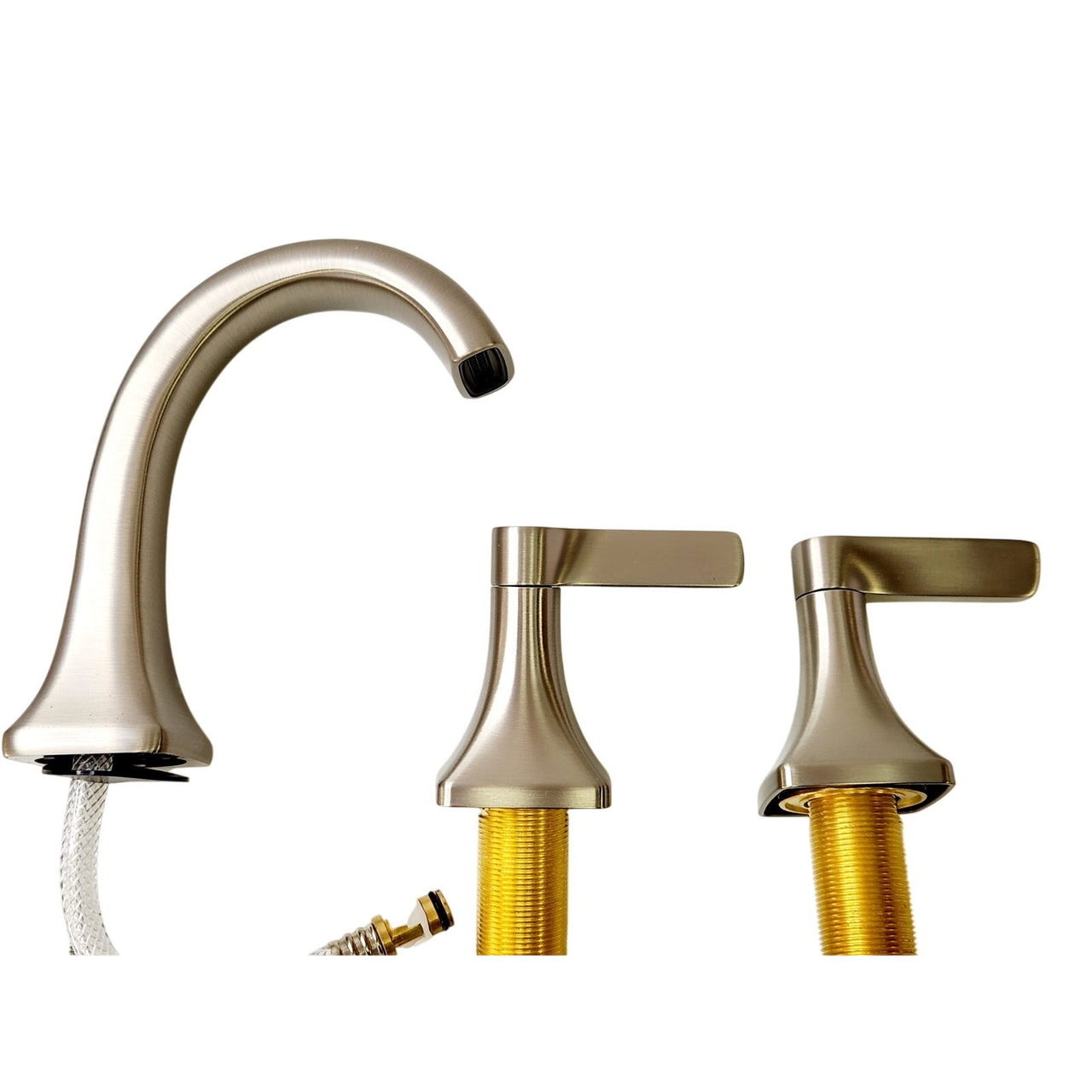 Kohler R38330-4D-BN Riverly Widespread Bathroom Sink Faucet - Brushed Nickel