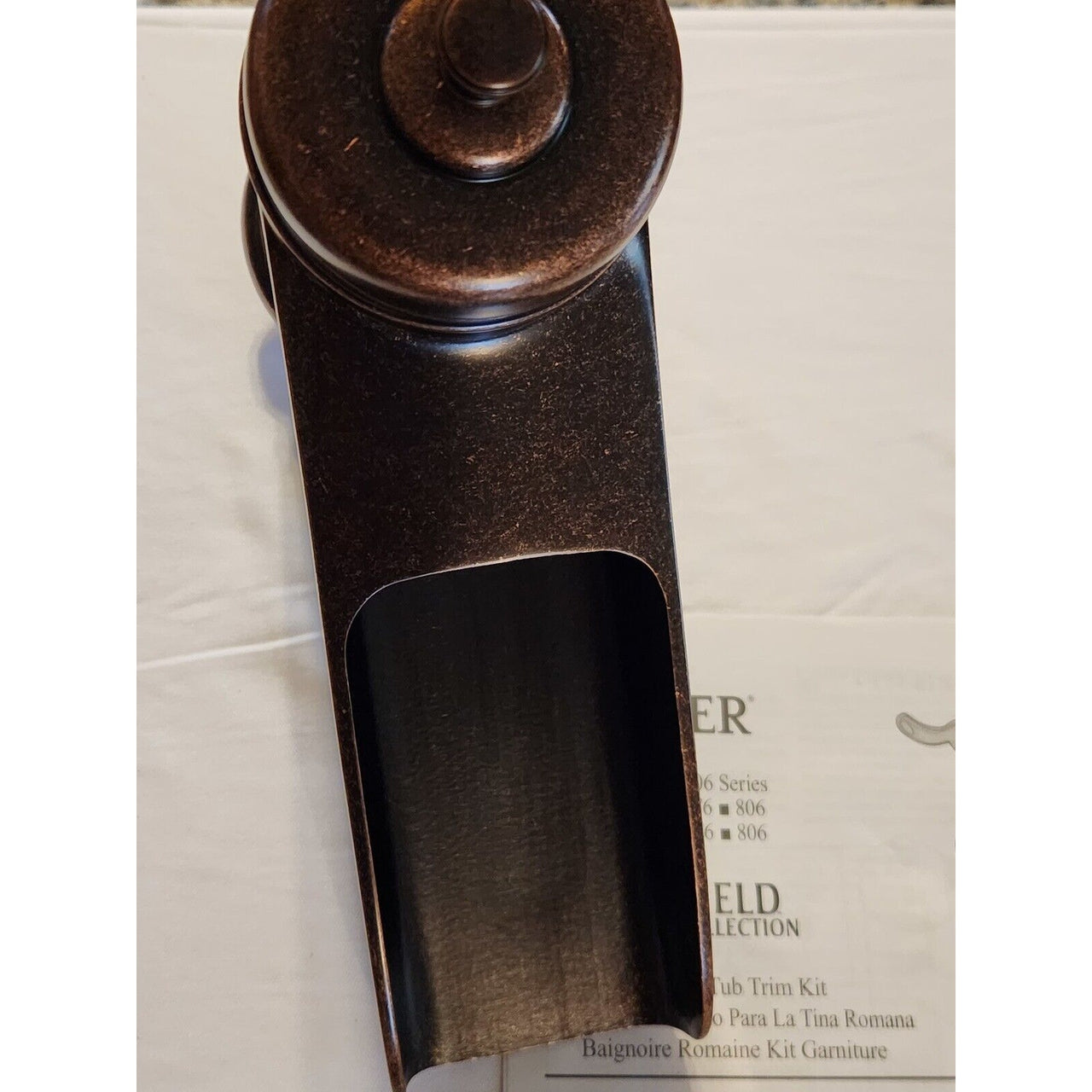 Pfister RT6-5YPU Ashfield Roman Tub Faucet Spout Trim NO Handles - Rustic Bronze