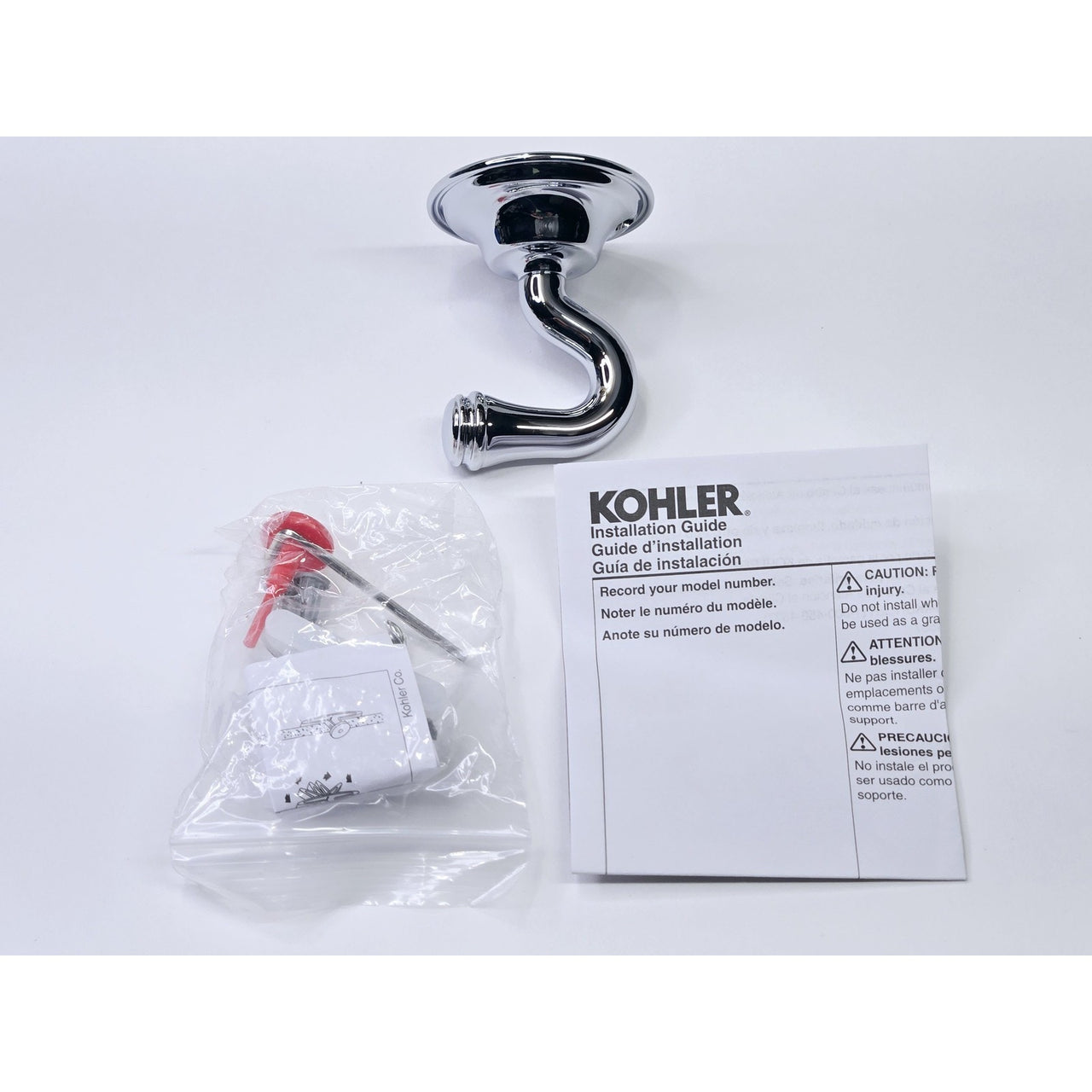 Kohler 26500-CP Eclectic Single Robe Hook - Polished Chrome