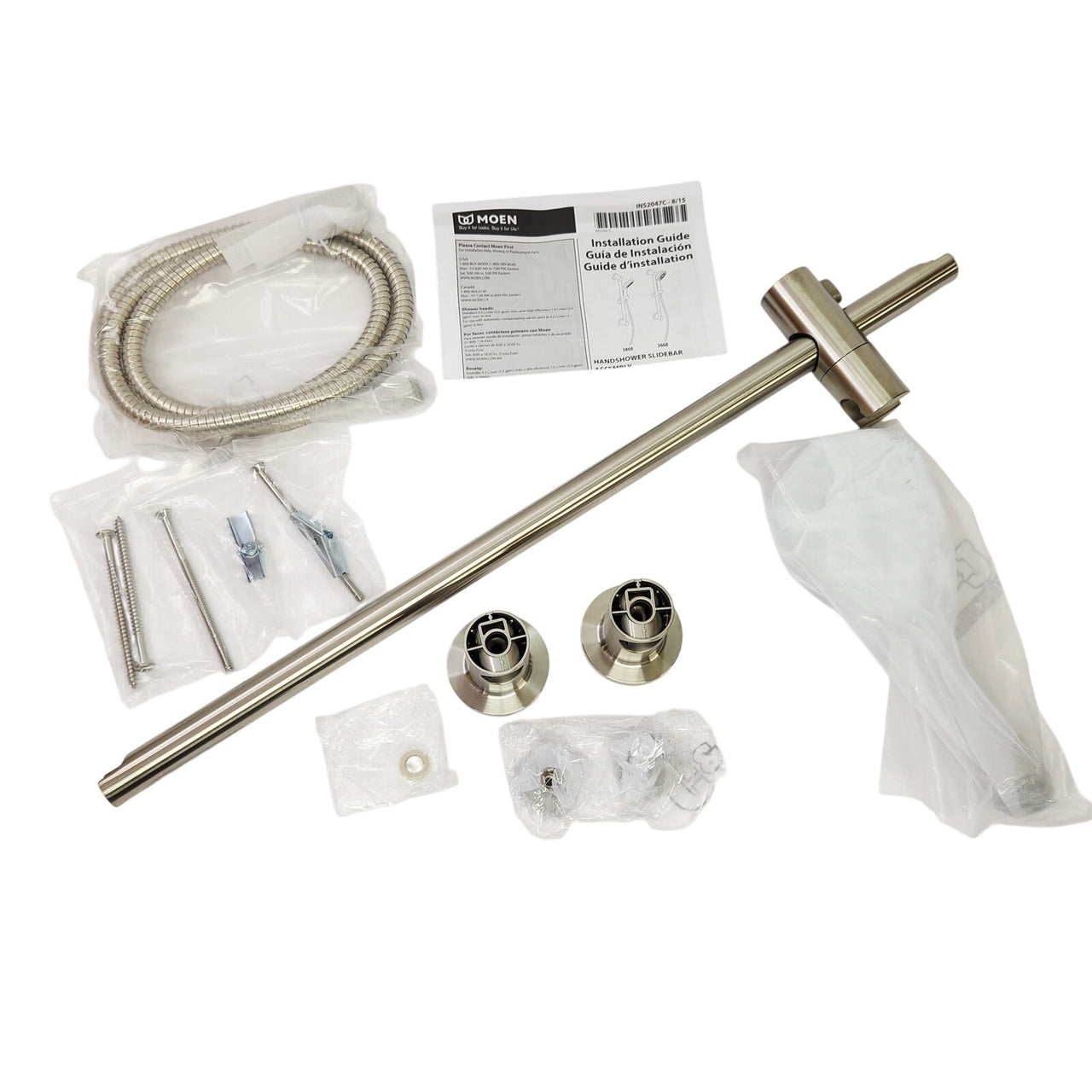 Moen 3868EPBN Single Function Hand Shower Package with Hose - Brushed Nickel