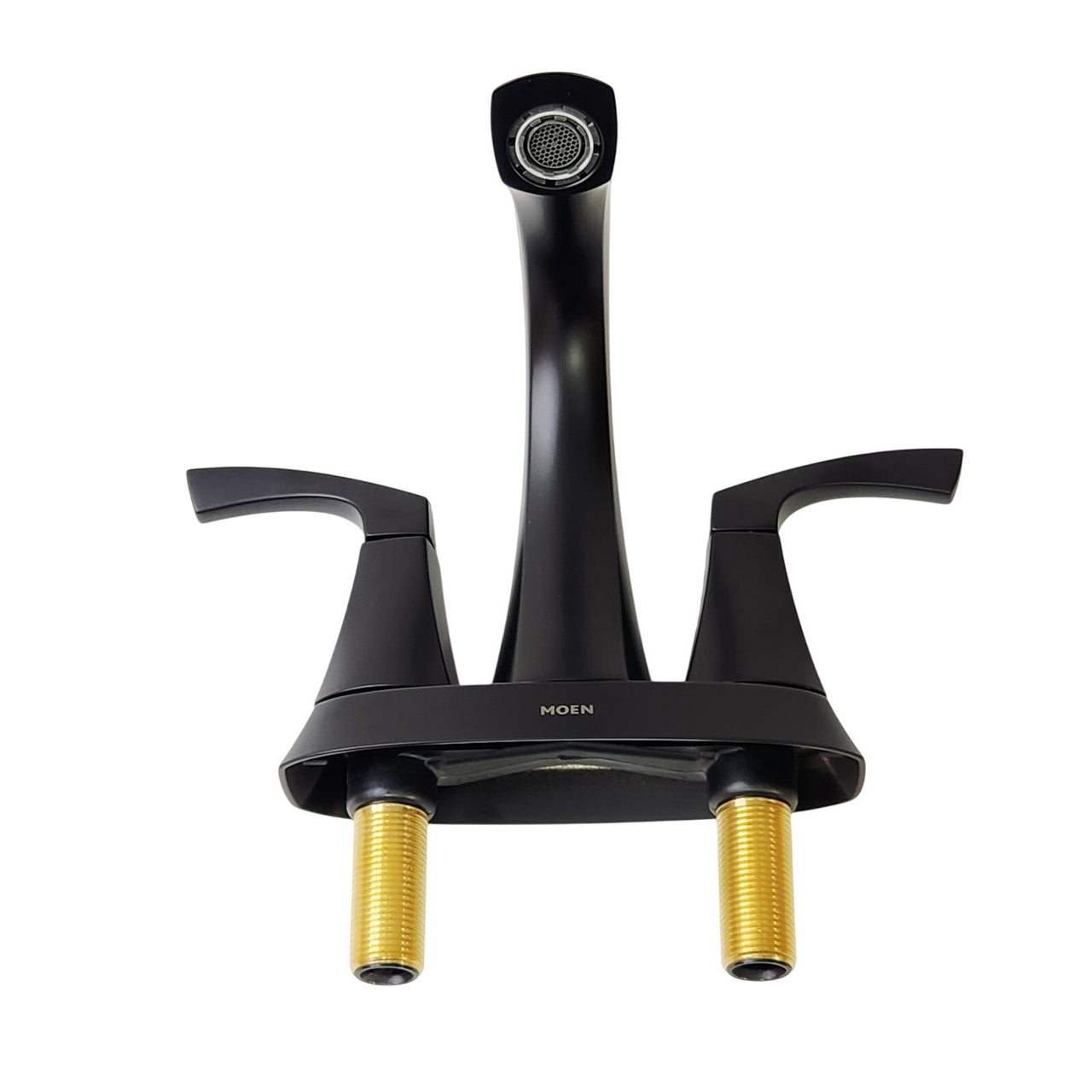 Moen 84506BL Lindor Two-handle Centerset Bathroom Sink Faucet - Matte Black