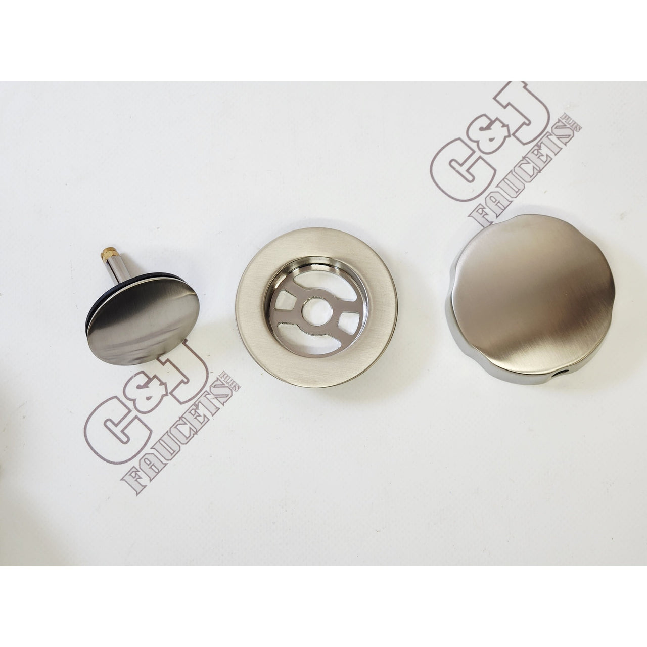 Signature Hardware 446725 22" ABS Cable Tub Waste Drain - Brushed Nickel