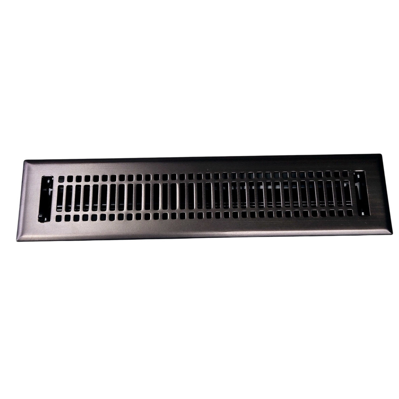 Signature Hardware 226199 Contemporary Steel Floor Register - 2-1/4 x 14 -Bronze