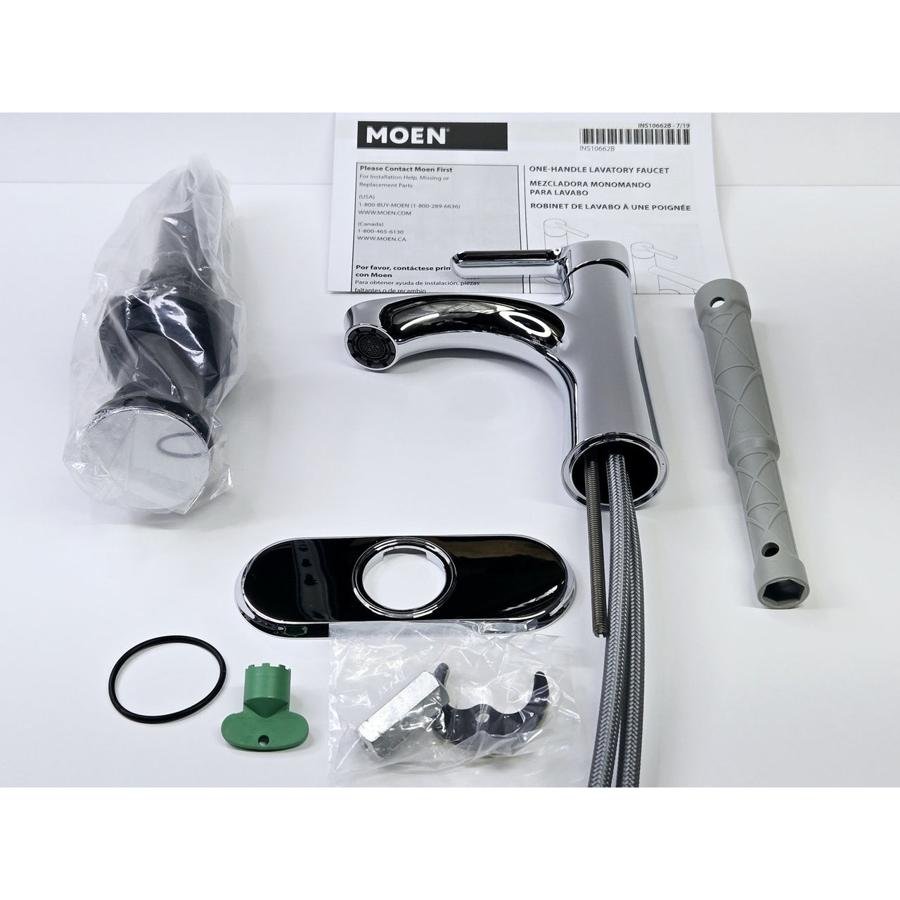 Moen 84516 Findlay Single-Handle Single-Hole Bathroom Faucet - Chrome