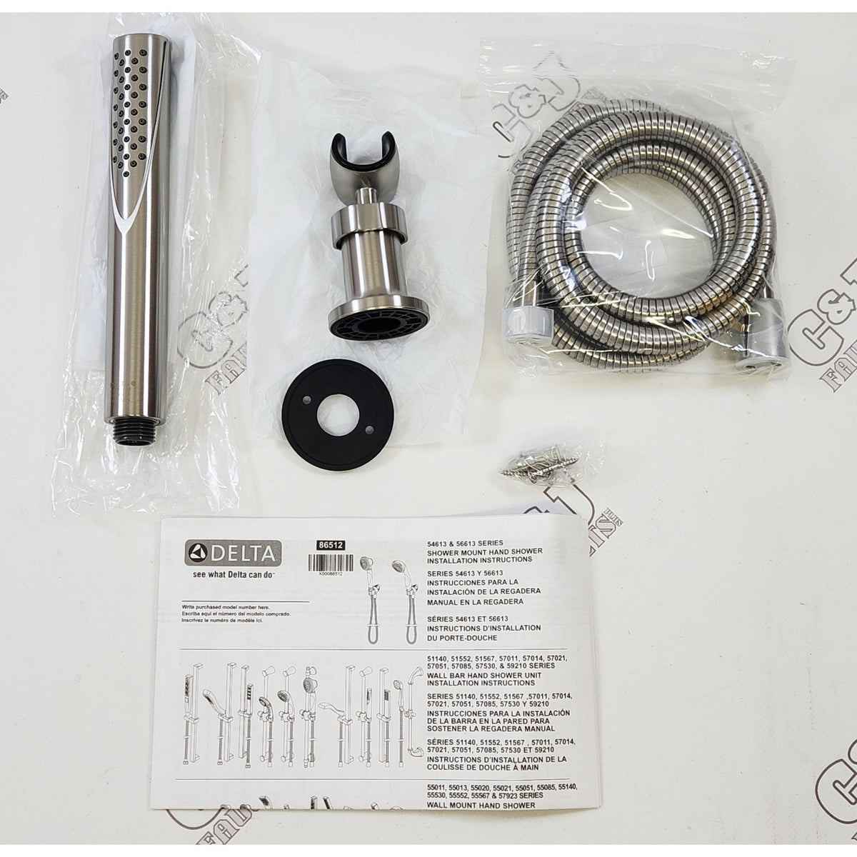 Delta 55085-SS Compel 1.75 GPM Hand Shower Package - Brilliance Stainless