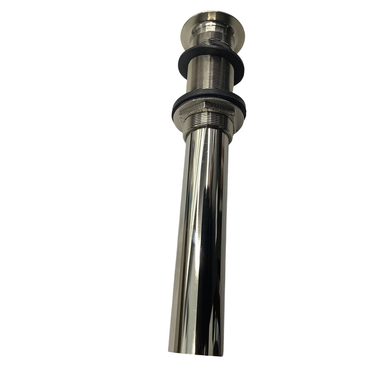 Signature Hardware 433002 Extended Pop-Up Bathroom Drain, Overflow-Polshd Nickel