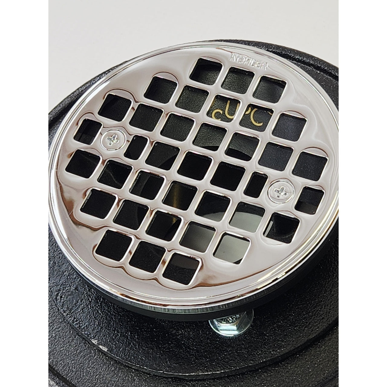 Kohler 22671-CP Round Brass Tile-In Shower Drain - Polished Chrome