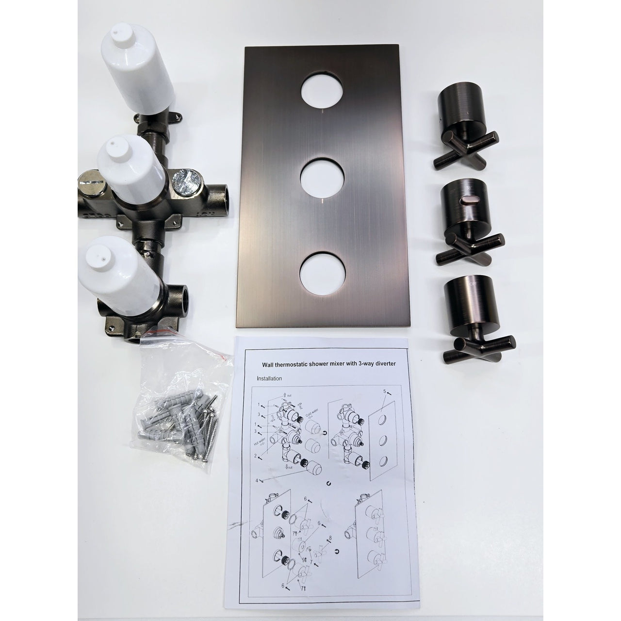 Signature Hardware 421528 4-Way Thermostatic Valve - Oil Rubbed Bronze *READ