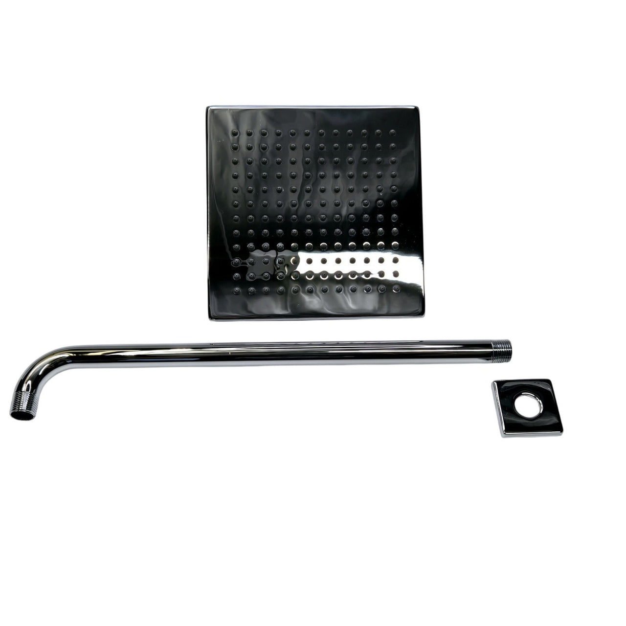 Delta 57740 8" Wide Rain Shower Head with Shower Arm and Flange - Chrome *READ