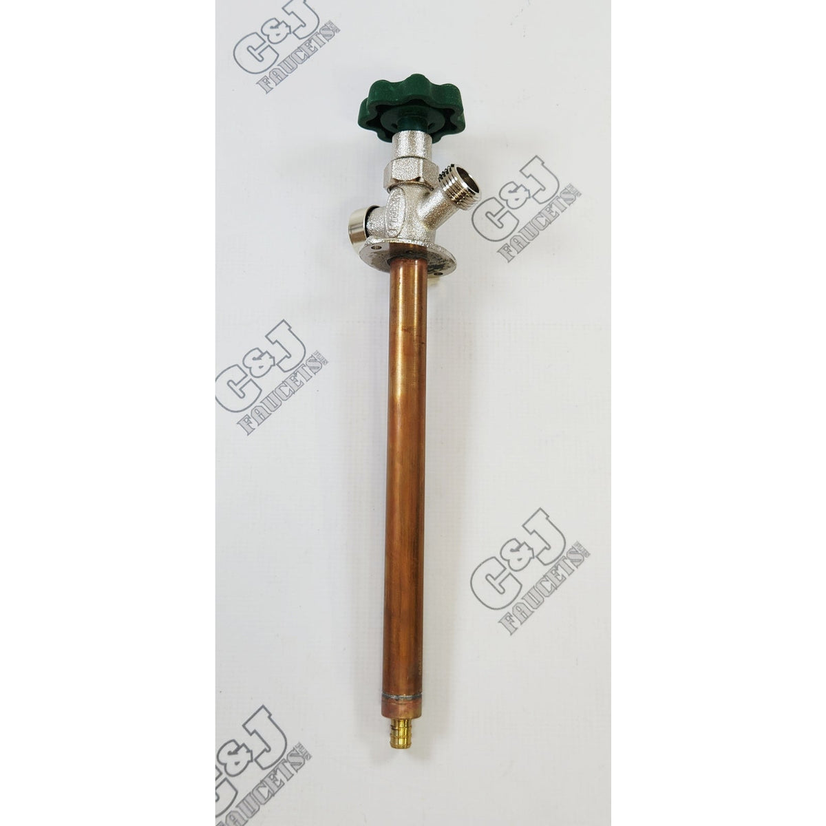 Prier P-164X10 10" Freezeless Residential Wall Hydrant - Satin Nickel