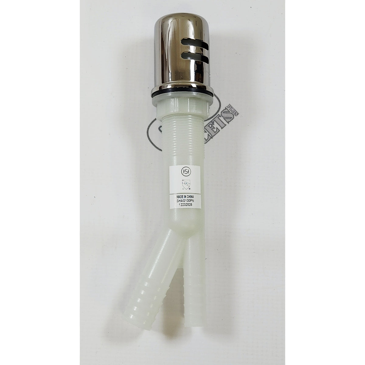 Signature Hardware 562513 Modern Brass Dishwasher Air Gap - Polished Nickel