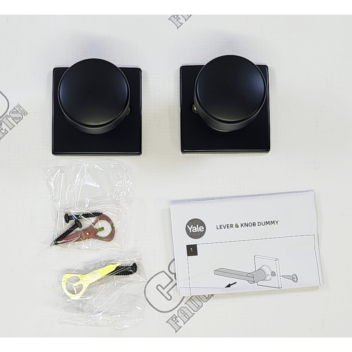 Yale Expressions YMRC25.DYLUS19 Dylan Dummy Knob Marcel Rose - Flat Black