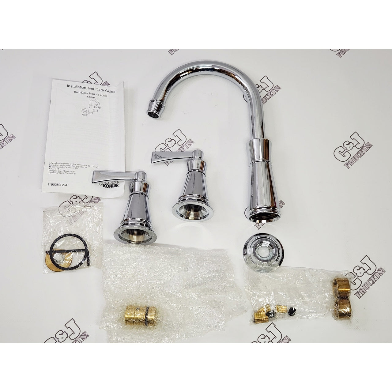 Kohler T45849-4-CP Archer Deck Mount Tub Faucet Trim Only - Polished Chrome READ