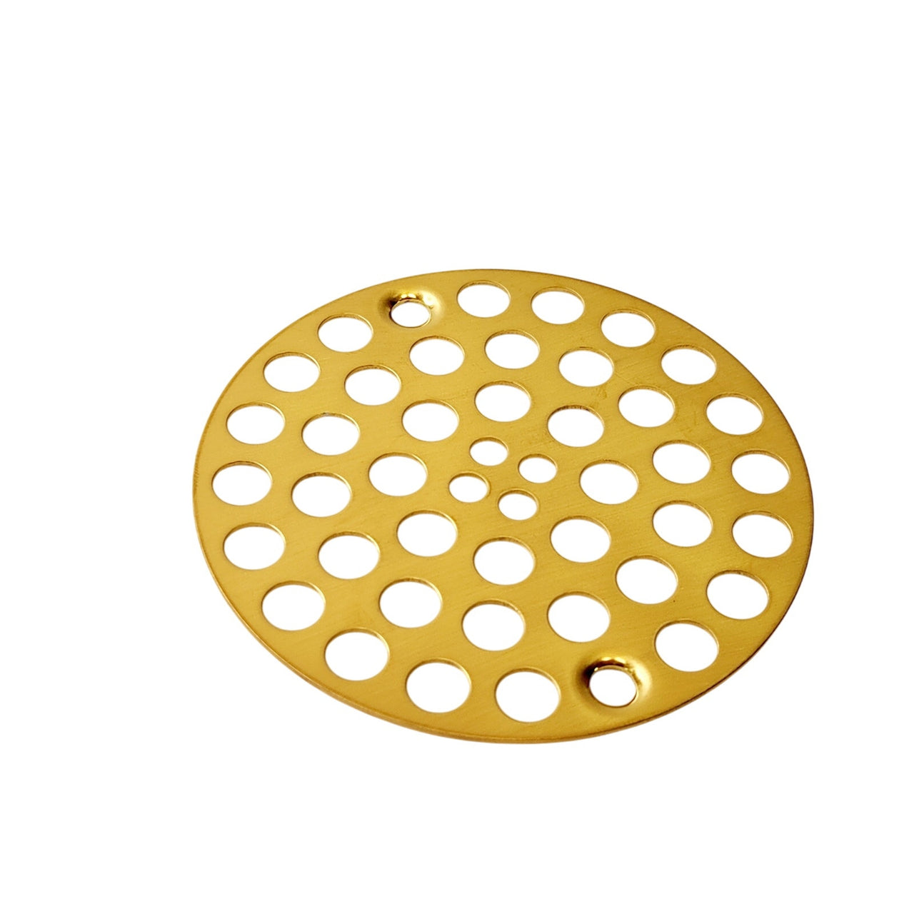 Signature Hardware 481472 Modern Shower Drain Strainer - Brushed Gold
