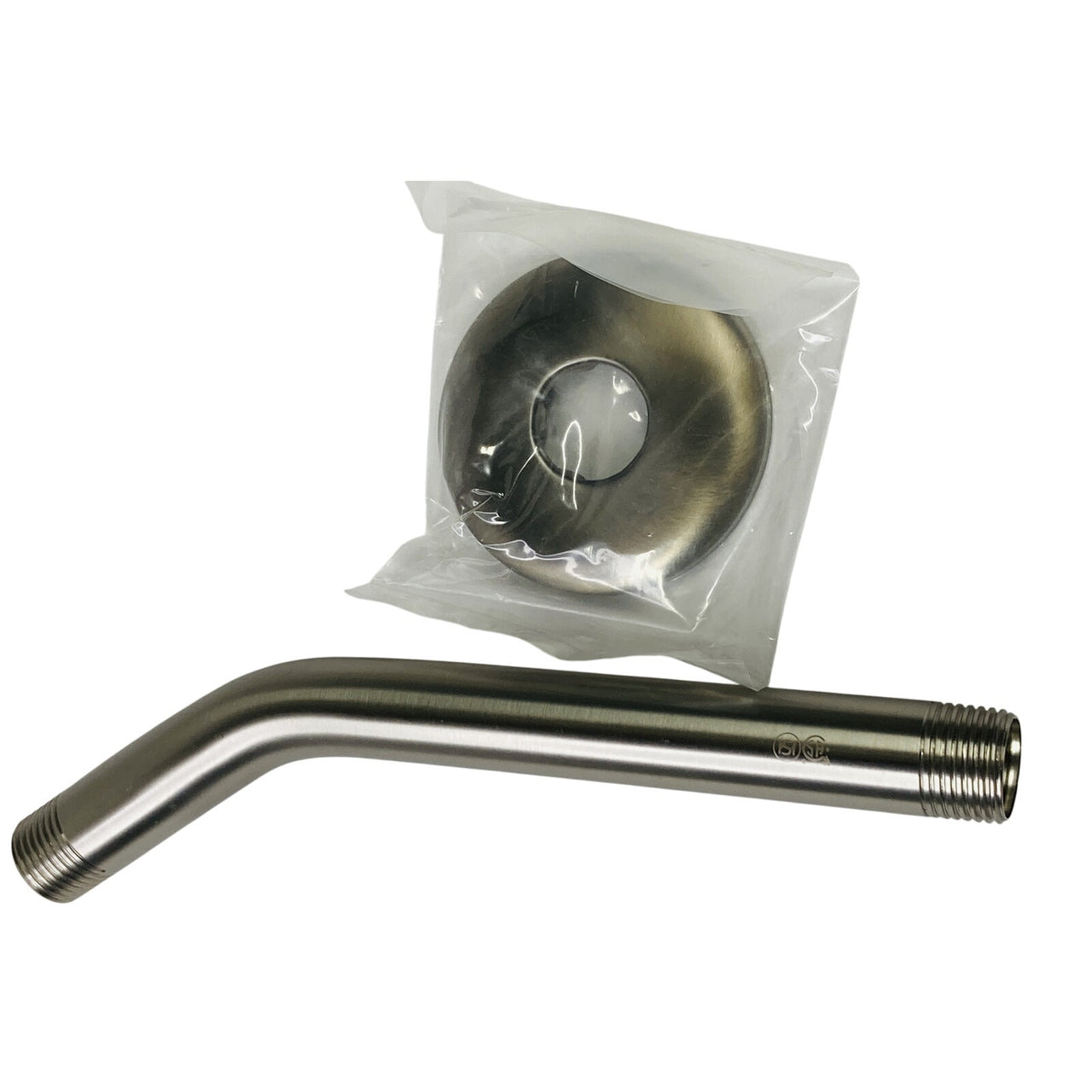 Signature Hardware 231890 8" Standard Shower Arm & Flange - Brushed Nickel *READ