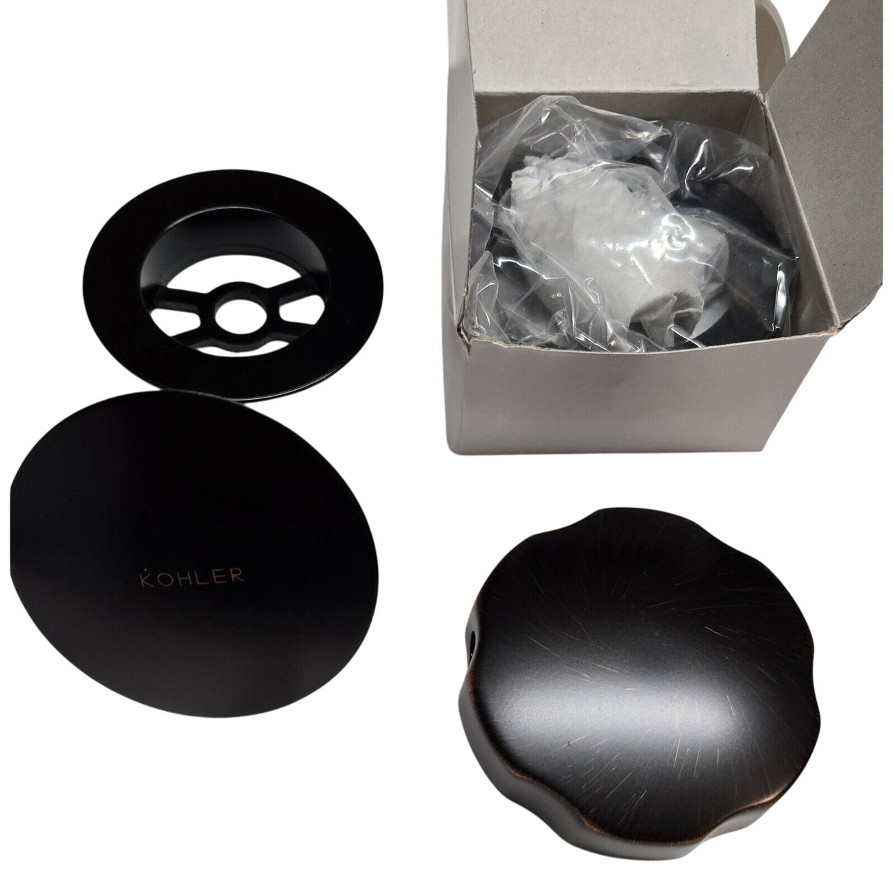 Kohler 7213-2BZ Clearflo Cable Bath Drain with PVC Tubing - Oil Rubbed Bronze
