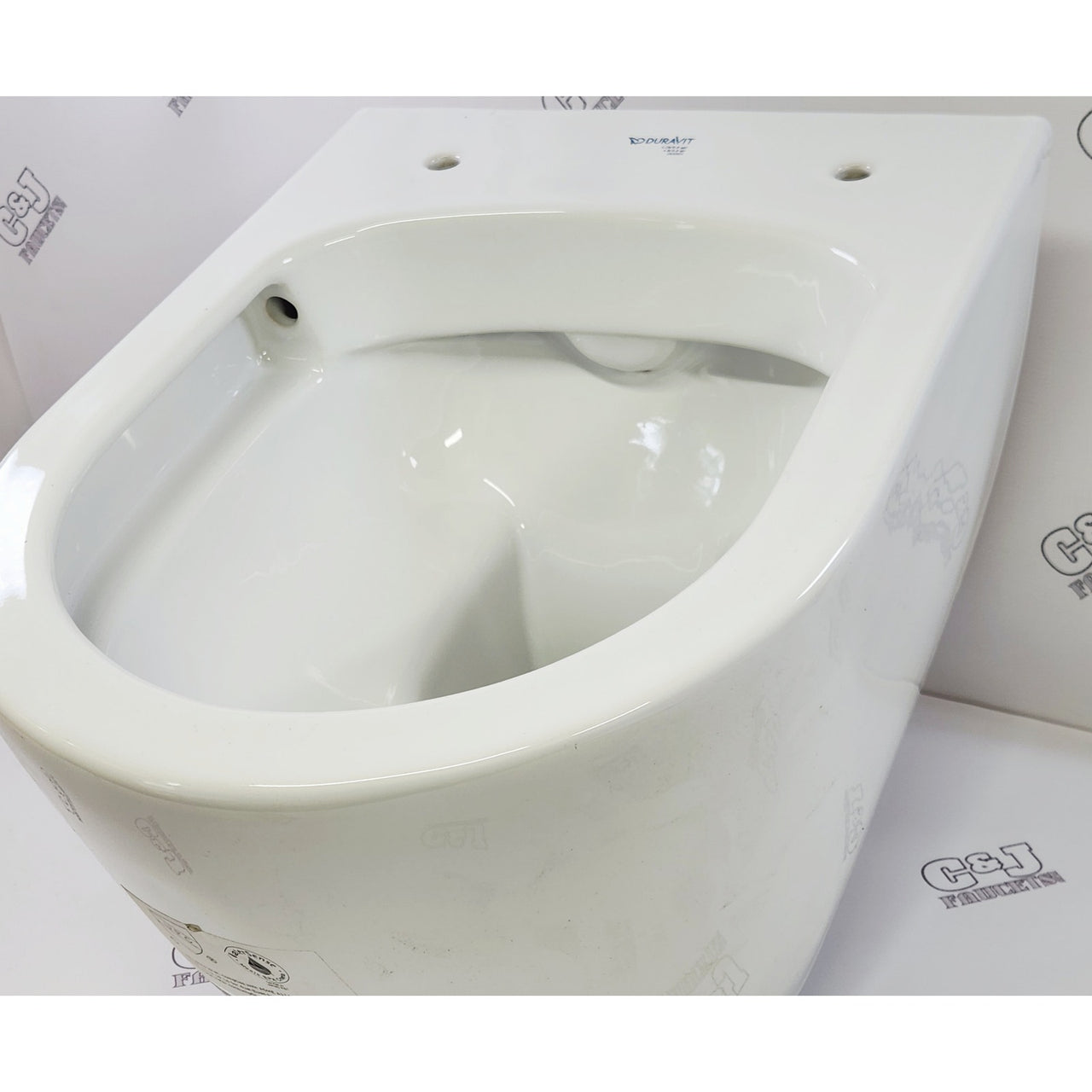 Duravit 2530090092 ME 1.28/0.8 GPF Dual Flush Wall Mount Toilet Bowl Only -White