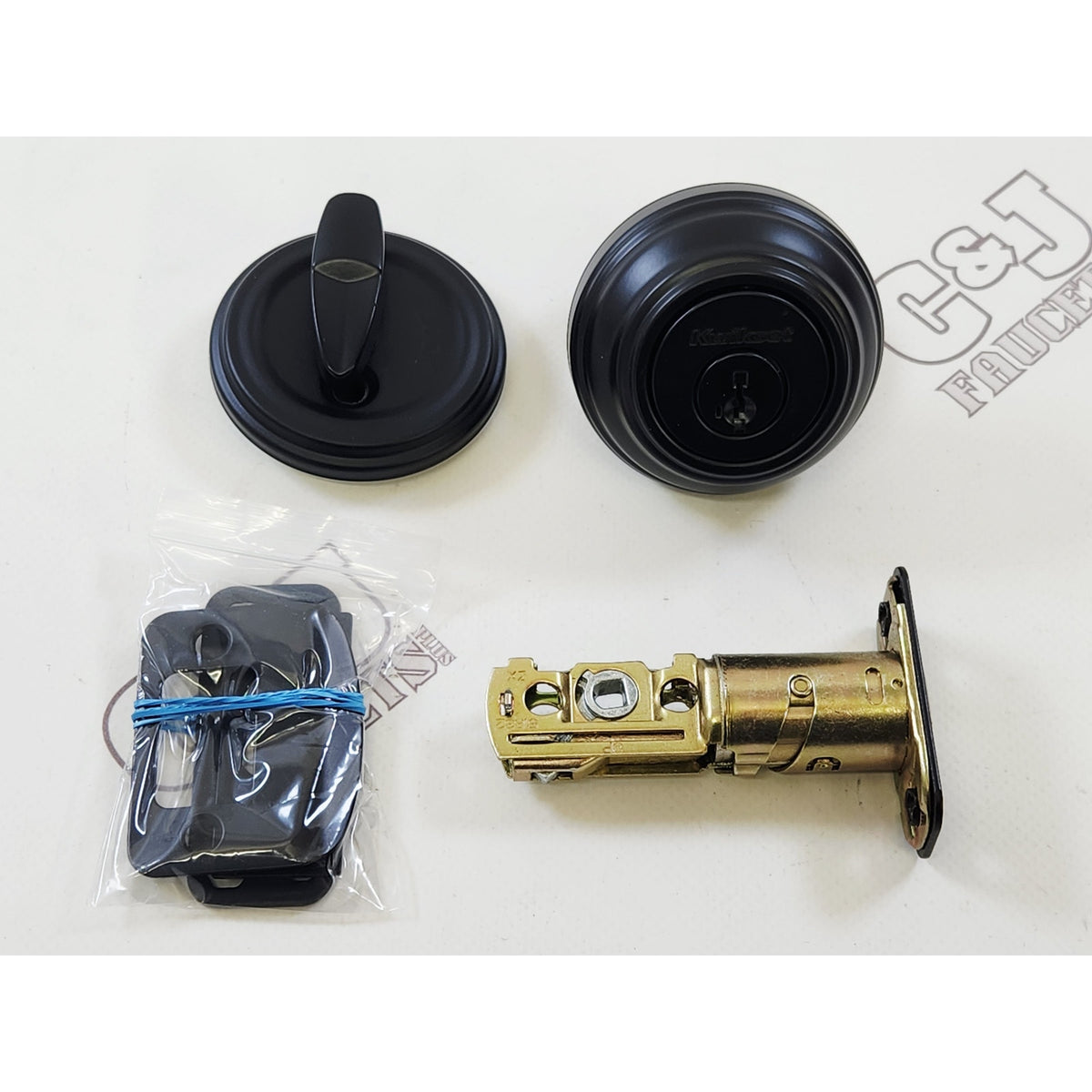 Kwikset 980 514 SMT 6AL STRKP K3 Single Cylinder Deadbolt Security Door Lock