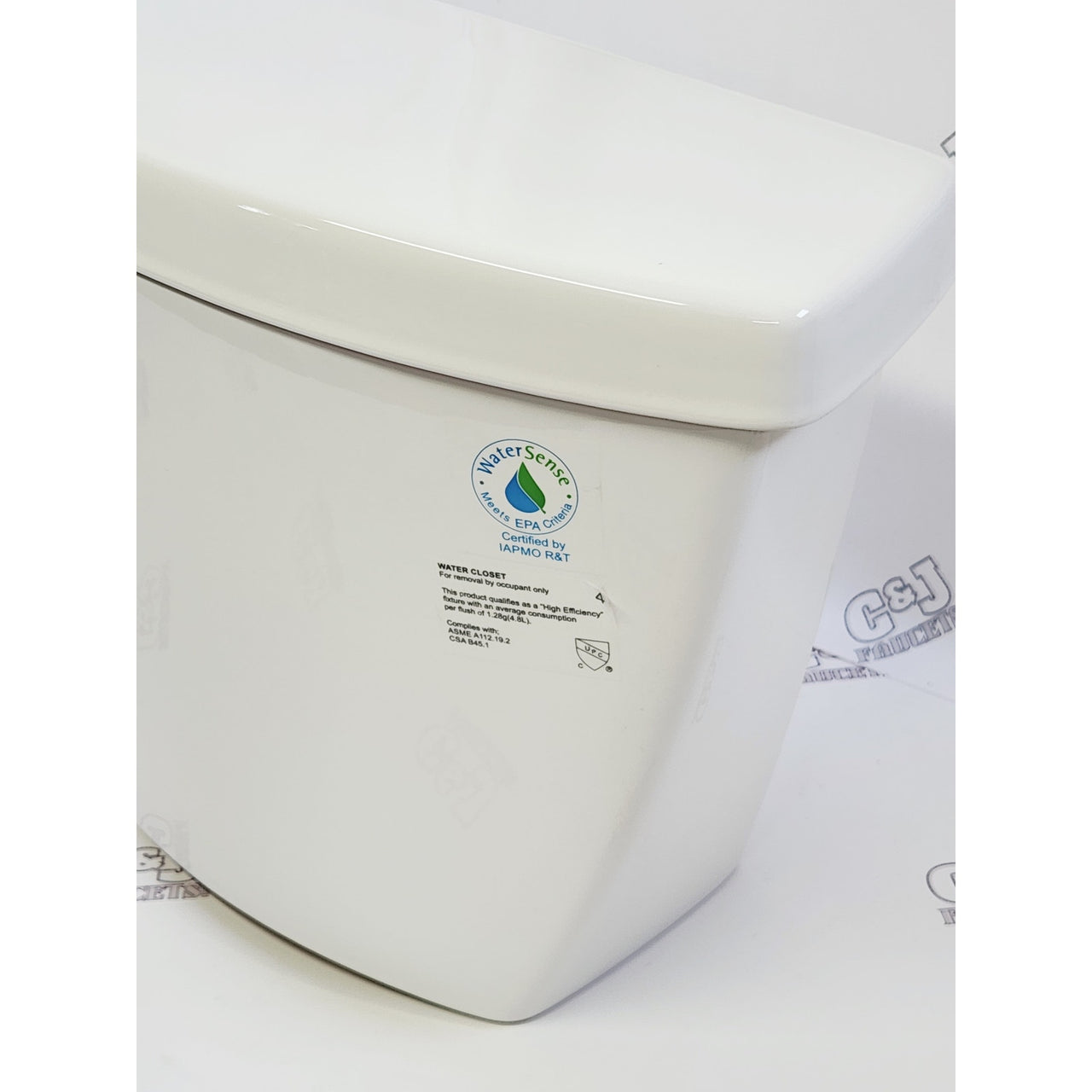 Signature Hardware SHBD200WH Bradenton 1.28 GPF Toilet Tank - White